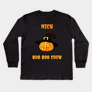 Halloween Neonatal Nurse Kids Long Sleeve T-Shirt